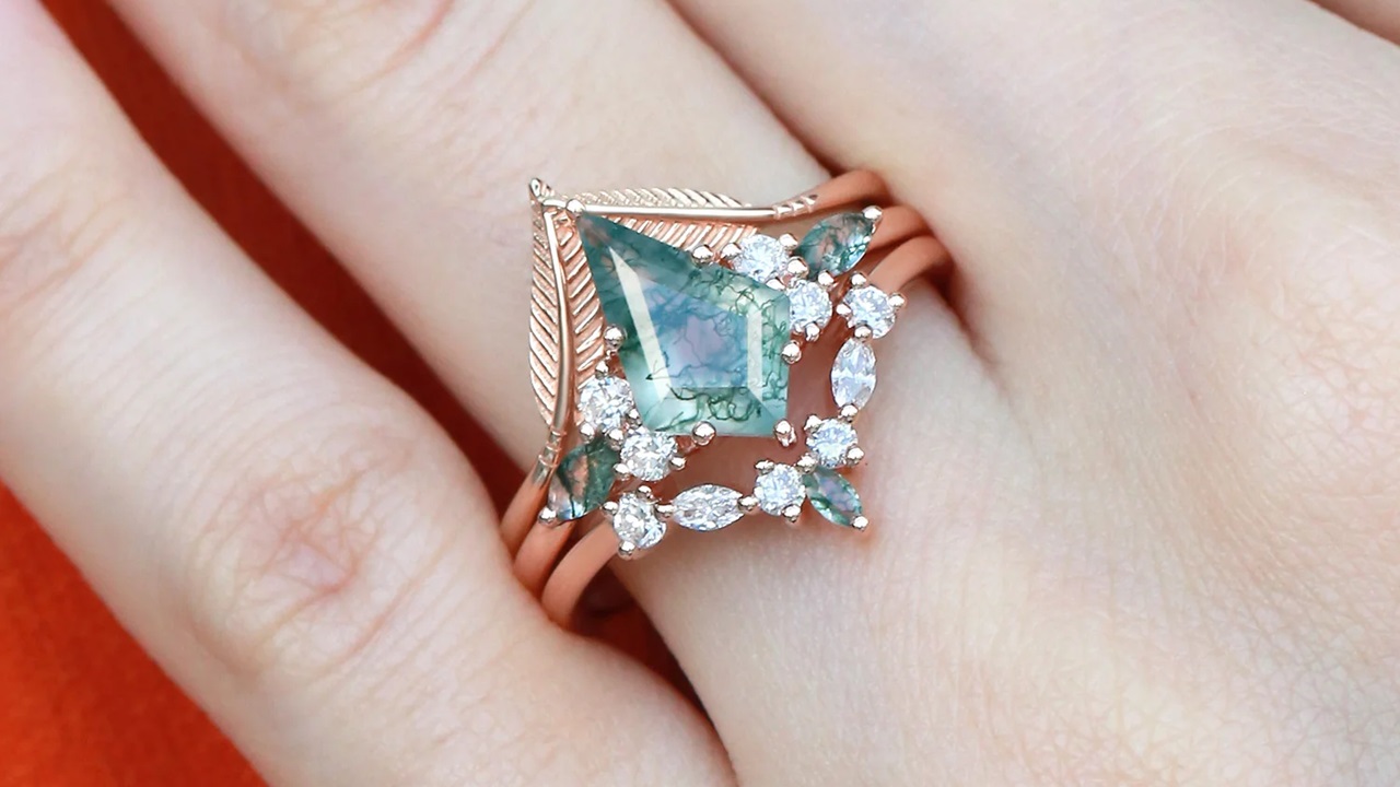 Discover the Healing Properties of Felicegals Moss Agate Rings